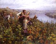 Daniel Ridgeway Knight En Vendanges oil